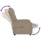 vidaXL Relaxsessel Elektrisch Cappuccino-Braun Kunstleder vidaXL Relaxsessel Elektrisch Cappuccino-Braun Kunstleder