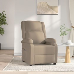 vidaXL Relaxsessel Elektrisch Cappuccino-Braun Kunstleder