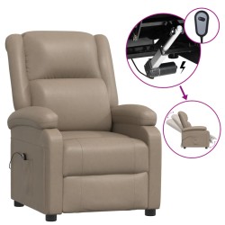 vidaXL Relaxsessel Elektrisch Cappuccino-Braun Kunstleder