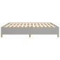 vidaXL Bettgestell ohne Matratze Hellgrau 180x200 cm Stoff vidaXL Bettgestell ohne Matratze Hellgrau 180x200 cm Stoff