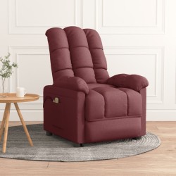 vidaXL Massagesessel Elektrisch Lila Stoff