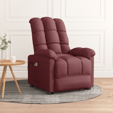 vidaXL Massagesessel Elektrisch Lila Stoff