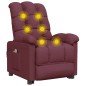 vidaXL Massagesessel Elektrisch Lila Stoff vidaXL Massagesessel Elektrisch Lila Stoff