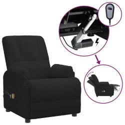 vidaXL Massagesessel Elektrisch Schwarz Wildleder-Optik