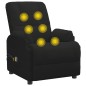 vidaXL Massagesessel Elektrisch Schwarz Wildleder-Optik vidaXL Massagesessel Elektrisch Schwarz Wildleder-Optik