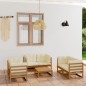 vidaXL 7-tlg. Garten-Lounge-Set mit Kissen Kiefer Massivholz vidaXL 7-tlg. Garten-Lounge-Set mit Kissen Kiefer Massivholz