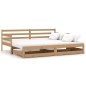 vidaXL Ausziehbares Tagesbett 2x(90x200) Honigbraun Massivholz Kiefer vidaXL Ausziehbares Tagesbett 2x(90x200) Honigbraun Massivholz Kiefer