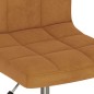 vidaXL Esszimmerstühle 4 Stk. Drehbar Braun Samt vidaXL Esszimmerstühle 4 Stk. Drehbar Braun Samt