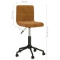 vidaXL Esszimmerstühle 4 Stk. Drehbar Braun Samt vidaXL Esszimmerstühle 4 Stk. Drehbar Braun Samt