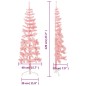 vidaXL Künstlicher Halb-Weihnachtsbaum mit Ständer Schlank Rosa 120 cm vidaXL Künstlicher Halb-Weihnachtsbaum mit Ständer Schlank Rosa 120 cm