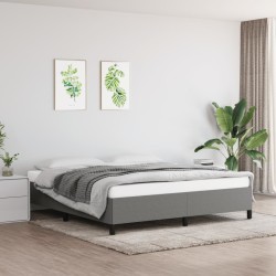 Bettgestell Dunkelgrau 180×200 cm Stoff