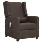 vidaXL Massagesessel mit Aufstehhilfe Braun Stoff vidaXL Massagesessel mit Aufstehhilfe Braun Stoff