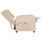 vidaXL Massagesessel mit Aufstehhilfe Creme Stoff vidaXL Massagesessel mit Aufstehhilfe Creme Stoff