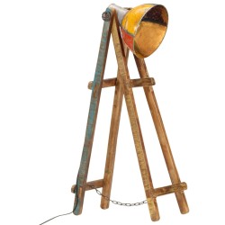 vidaXL Stehlampe Mehrfarbig E27 Massivholz Mango