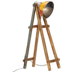 vidaXL Stehlampe Mehrfarbig E27 Massivholz Mango