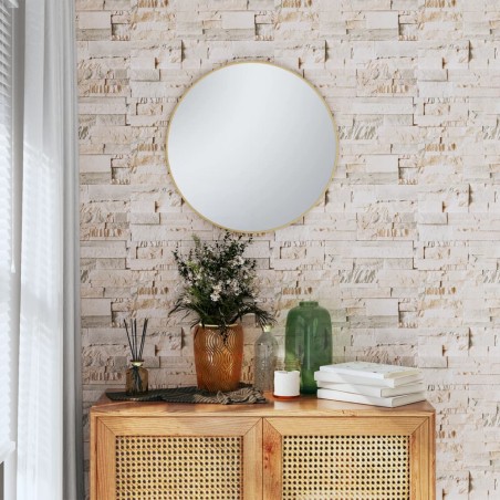 vidaXL Tapete 3D Stein-Optik Grau und Beige