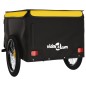 vidaXL Lastenanhänger für Fahrrad Schwarz und Gelb 45 kg Eisen vidaXL Lastenanhänger für Fahrrad Schwarz und Gelb 45 kg Eisen