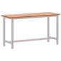 vidaXL Werkbankplatte 150x55x2,5 cm Massivholz Buche vidaXL Werkbankplatte 150x55x2,5 cm Massivholz Buche