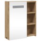 vidaXL Spiegelschrank mit LED-Beleuchtung Eichenoptik 45x13x52 cm vidaXL Spiegelschrank mit LED-Beleuchtung Eichenoptik 45x13x52 cm