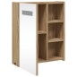 vidaXL Spiegelschrank mit LED-Beleuchtung Eichenoptik 45x13x52 cm vidaXL Spiegelschrank mit LED-Beleuchtung Eichenoptik 45x13x52 cm