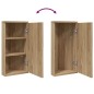 vidaXL Eck-Spiegelschrank Eichen-Optik 30x24x60 cm vidaXL Eck-Spiegelschrank Eichen-Optik 30x24x60 cm
