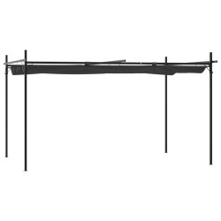 vidaXL Pergola mit Schiebedach Anthrazit 395x292x230 cm