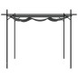 vidaXL Pergola mit Schiebedach Anthrazit 395x292x230 cm vidaXL Pergola mit Schiebedach Anthrazit 395x292x230 cm