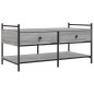 vidaXL Couchtisch Grau Sonoma 99x50x50 cm Holzwerkstoff vidaXL Couchtisch Grau Sonoma 99x50x50 cm Holzwerkstoff