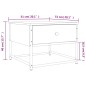 vidaXL Couchtisch Schwarz 51x51x40 cm Holzwerkstoff vidaXL Couchtisch Schwarz 51x51x40 cm Holzwerkstoff