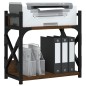 vidaXL Druckerständer 2 Ablagen Braun Eichen-Optik 40x20x40 cm vidaXL Druckerständer 2 Ablagen Braun Eichen-Optik 40x20x40 cm