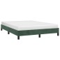Bettgestell Dunkelgrün 140x200 cm Samt Bettgestell Dunkelgrün 140x200 cm Samt