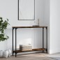vidaXL Konsolentisch Räuchereiche 100x22,5x75 cm Holzwerkstoff vidaXL Konsolentisch Räuchereiche 100x22,5x75 cm Holzwerkstoff