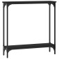 vidaXL Konsolentisch Schwarz 75x22,5x75 cm Holzwerkstoff vidaXL Konsolentisch Schwarz 75x22,5x75 cm Holzwerkstoff