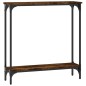 vidaXL Konsolentisch Räuchereiche 75x22,5x75 cm Holzwerkstoff vidaXL Konsolentisch Räuchereiche 75x22,5x75 cm Holzwerkstoff