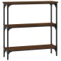 vidaXL Konsolentisch Braun Eichen-Optik 75x22,5x75 cm Holzwerkstoff vidaXL Konsolentisch Braun Eichen-Optik 75x22,5x75 cm Holzwerkstoff