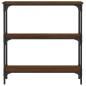 vidaXL Konsolentisch Braun Eichen-Optik 75x22,5x75 cm Holzwerkstoff vidaXL Konsolentisch Braun Eichen-Optik 75x22,5x75 cm Holzwerkstoff