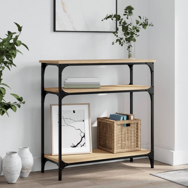 vidaXL Konsolentisch Sonoma-Eiche 75x29x75 cm Holzwerkstoff vidaXL Konsolentisch Sonoma-Eiche 75x29x75 cm Holzwerkstoff