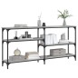 vidaXL Konsolentisch Grau Sonoma 160x29x75 cm Holzwerkstoff vidaXL Konsolentisch Grau Sonoma 160x29x75 cm Holzwerkstoff