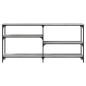vidaXL Konsolentisch Grau Sonoma 160x29x75 cm Holzwerkstoff vidaXL Konsolentisch Grau Sonoma 160x29x75 cm Holzwerkstoff