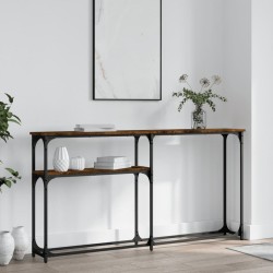 vidaXL Konsolentisch Räuchereiche 145x22,5x75 cm Holzwerkstoff