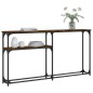 vidaXL Konsolentisch Räuchereiche 145x22,5x75 cm Holzwerkstoff vidaXL Konsolentisch Räuchereiche 145x22,5x75 cm Holzwerkstoff