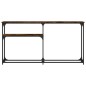 vidaXL Konsolentisch Räuchereiche 145x22,5x75 cm Holzwerkstoff vidaXL Konsolentisch Räuchereiche 145x22,5x75 cm Holzwerkstoff