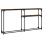 vidaXL Konsolentisch Räuchereiche 145x22,5x75 cm Holzwerkstoff vidaXL Konsolentisch Räuchereiche 145x22,5x75 cm Holzwerkstoff