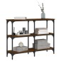 vidaXL Konsolentisch Braun Eichen-Optik 100x29x75 cm Holzwerkstoff vidaXL Konsolentisch Braun Eichen-Optik 100x29x75 cm Holzwerkstoff