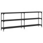 vidaXL Konsolentisch Schwarz 200x29x75 cm Holzwerkstoff vidaXL Konsolentisch Schwarz 200x29x75 cm Holzwerkstoff