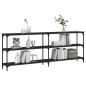 vidaXL Konsolentisch Schwarz 200x29x75 cm Holzwerkstoff vidaXL Konsolentisch Schwarz 200x29x75 cm Holzwerkstoff