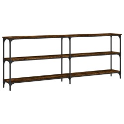 vidaXL Konsolentisch Räuchereiche 200x29x75 cm Holzwerkstoff
