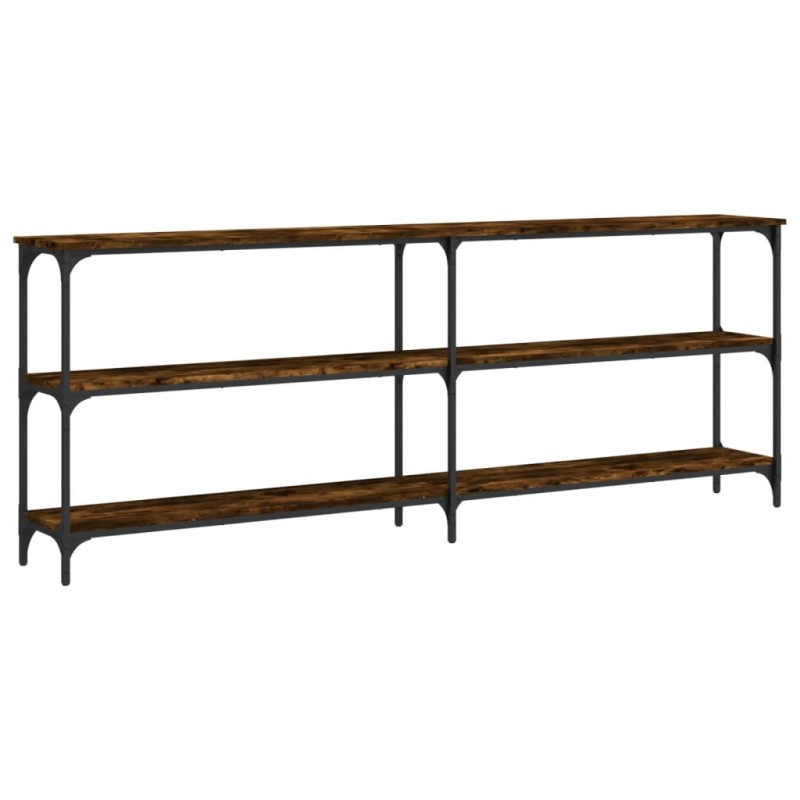vidaXL Konsolentisch Räuchereiche 200x29x75 cm Holzwerkstoff vidaXL Konsolentisch Räuchereiche 200x29x75 cm Holzwerkstoff