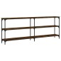 vidaXL Konsolentisch Räuchereiche 200x29x75 cm Holzwerkstoff vidaXL Konsolentisch Räuchereiche 200x29x75 cm Holzwerkstoff