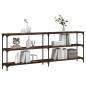vidaXL Konsolentisch Räuchereiche 200x29x75 cm Holzwerkstoff vidaXL Konsolentisch Räuchereiche 200x29x75 cm Holzwerkstoff